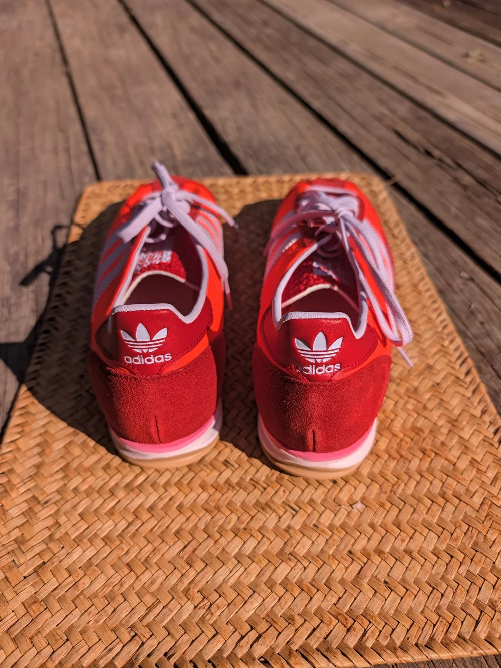 adidas Red & White Women's Athletic Sneakers